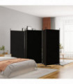 vidaXL 5-Panel Room Divider Black 433x180 cm Fabric