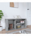 Shoe Cabinet Grey Sonoma 100x35x45 cm Engineered Wood
