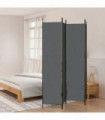 vidaXL 4-Panel Room Divider Anthracite 200x220 cm Fabric