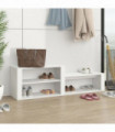 Shoe Cabinet White 150x35x45 cm Engineered Wood