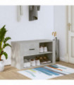 Shoe Cabinet Concrete Grey 80x35x45 cm Engineered Wood