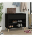 Shoe Cabinet Black 70x36x60 cm Engineered Wood