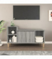 TV Cabinet Grey Sonoma 100x35x55 cm Engineered Wood