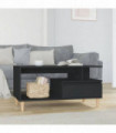 Coffee Table Black 90x49x45 cm Engineered Wood
