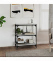 Book Cabinet Grey Sonoma 60x33x70.5 cm Engineered Wood and Steel