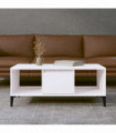 vidaXL Coffee Table White 90x50x36.5 cm Engineered Wood