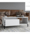 vidaXL Coffee Table White 90x50x36.5 cm Engineered Wood