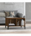 Coffee Table Brown Oak 60x50x36.5 cm Engineered Wood