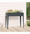 Garden Planter Grey 100.5x40.5x90 cm Galvanised Steel