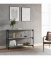 Book Cabinet Grey Sonoma 100x33x70.5cm Engineered Wood and Steel