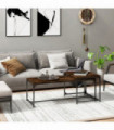 Coffee Tables 2 pcs Smoked Oak Engineered Wood