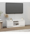 TV Cabinet with Door White 102x30x36 cm