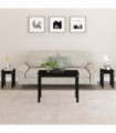 Nesting Tables 3 pcs Black Solid Wood Pine