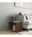 Side Table Brown Oak 59x36x38 cm Engineered Wood