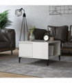 vidaXL Coffee Table High Gloss White 55x55x36.5 cm Engineered Wood