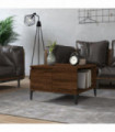 vidaXL Coffee Table Brown Oak 55x55x36.5 cm Engineered Wood