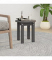 vidaXL Coffee Table Grey Ø 35x35 cm Solid Wood Pine
