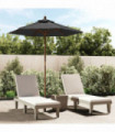vidaXL Garden Parasol with Wooden Pole Anthracite 196x231 cm
