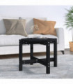 vidaXL Coffee Table Black Ø 62.5x45 cm Solid Wood Pine