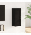 vidaXL Hanging Cabinet Black 35x34x90 cm Engineered Wood