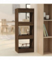 vidaXL Book Cabinet/Room Divider Brown Oak 40x30x103 cm Engineered Wood