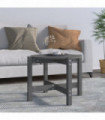 vidaXL Coffee Table Grey Ø 62.5x45 cm Solid Wood Pine