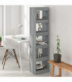 vidaXL Book Cabinet/Room Divider Grey Sonoma 40x30x166 cm