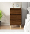 vidaXL Bedside Cabinet Brown Oak 40x35x70 cm Engineered Wood