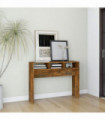 vidaXL Console Table Smoked Oak 105x30x80 cm Engineered Wood