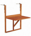 Hanging Balcony Table 64.5x44x80 cm Solid Acacia Wood
