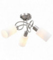 vidaXL Ceiling Lamp with Ceramic Shades for 3 E14 Bulbs White Cone