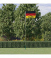 vidaXL Germany Flag and Pole 5.55 m Aluminium