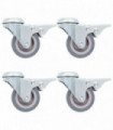 8 pcs Bolt Hole Swivel Casters 50 mm