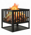vidaXL Fire Pit 40x40x40 cm Steel