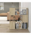 Book Cabinet Room Divider Sonoma Oak 80x24x94 cm Engineered Wood