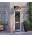 vidaXL Door Canopy Black 80x75 cm Polycarbonate