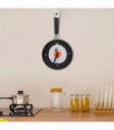 Wall Clock with Fried Egg Pan Design 18.8 cm