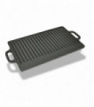 vidaXL Grill Platter Cast Iron Reversible 50x23 cm