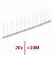 2-row Stainless Steel Bird & Pigeon Spikes Set of 20 10 m