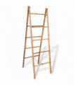 vidaXL Double Towel Ladder with 5 Rungs Bamboo 50x160 cm