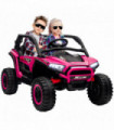 AIYAPLAY 2 Seater 24V 7AH Ride on Truck w/ Spring Suspension - Pink