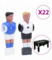 vidaXL Football Table Players for 15.9 mm Rod 22 pcs