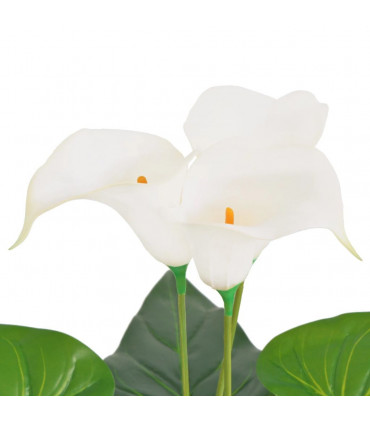 Artificial Calla Lily Plant with Pot 45 cm White