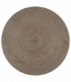 vidaXL Handmade Rug Jute Round 120 cm Grey