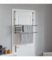 vidaXL Drying Rack for Balcony 89x25x(60-95) cm Aluminium