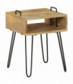 vidaXL Bedside Table Solid Mango Wood 40x34x47 cm