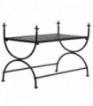 Bench Vintage Style Metal 83x42x55 cm Black