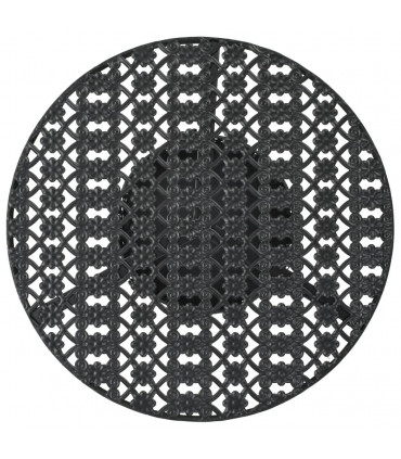 Bistro Table Black 40x70 cm Metal