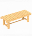 Outsunny 2-Seater Outdoor Garden Fir Wood Patio Bench