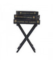SET 3 BLACK WOODEN GARDEN TOFFEE TRAYS